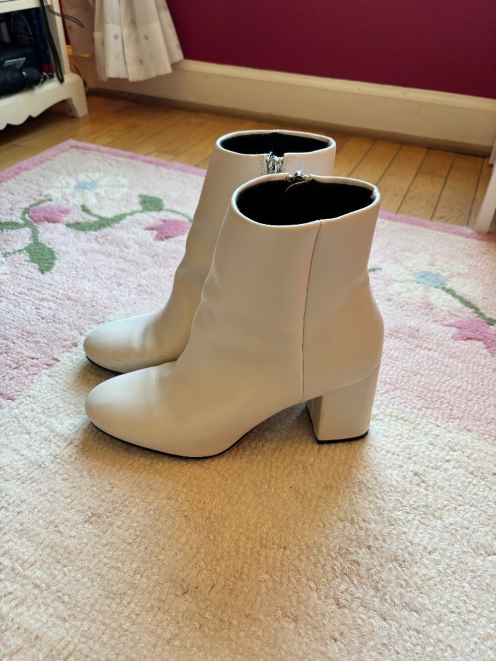 White Malory Booties W10